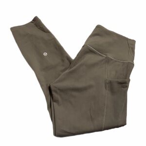 Lululemon Wunder Train High-Rise Crop with Pockets 23"
(Carob Brown) Size 8